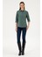 Kadın Koyu Yeşil Gömlek Basic 50316711-VR079 4