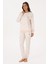 Kadın Krem Pijama Takım 50318876-VR071 1