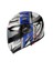 -158 Çene Açılır Gözlüklü E-Ce Belgeli Kask Mavi Grafik 1