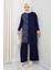 Takım Leopar Desenli Simli Pantolonlu Tunik 1