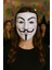 Cadılar Bayramı Vendetta Guy Fawkes V Maske Beyaz Plastik Parti Maskesi Kostüm Aksesuarı 2