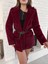 Fok Ceket Premıum Kalite Bordo ST255860 4