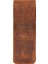Bloompenpouch Çift Kalemlik Saddle Brown Deri Kılıf 1