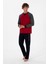 Erkek Bordo Pijama Takım 50318618-VR014 4
