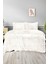 Merinos Diamond Buble Kürk Çift Kişilik Comforter Set Krem 1
