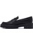 Kadın Siyah Kalın Tabanlı Maskülen Loafer 25AFE480118 2