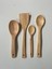 4'lü Kepçe/kaşık Seti Bambu %100 Doğal Verniksiz Sağlıklı 1