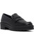 Kadın Siyah Kalın Tabanlı Maskülen Loafer 25AFE480118 6