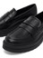 Kadın Siyah Kalın Tabanlı Maskülen Loafer 25AFE480118 9