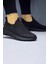 Unisex Ortopedik Bağcıksız Triko Spor Ayakkabı-Siyah-Kömür 5