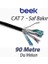 Cat7 - 90 Metre Saf Bakır S/ftp AWG23 Spe Dış Mekan Data Kablosu, Siyah Renk 1