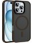 Apple iPhone 16 Pro Max Kılıf Mat Arka Yüzey Wireless Şarj Özellikli Kenar Korumalı Yumuşak Dokunma Hissiyatlı Mag Safe Kapak 1