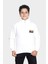 Erkek Çocuk Kışlık Nakış Detaylı Yarım Fermuar Sweatshirt 1