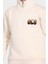 Erkek Çocuk Kışlık Nakış Detaylı Yarım Fermuar Sweatshirt 2