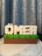 Isme Özel Minecraft Blok Dekor 1