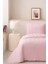 Dubai Elyaf Dolgulu Tek Kişilik 180X240 cm Yatak Örtüsü Pudra 1