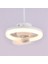 48W LED Işık Uzaktan Kumandalı Tavan Fanı 360 ° Döner Soğutma Elektrikli Fan Işık Iç Mekan Dekoratif Tavan Işığı A (Yurt Dışından) 4