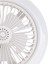 E27 Tavan Fanı, Kapalı Düşük Fan Işığı, Gizli Elektrikli Fan Gimbal Lamba Tutucusu (Beyaz) (Yurt Dışından) 4