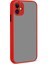 iPhone 12 Mini Kılıf Senk Hux Kapak-Kırmızı 1