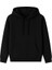 Erkek Siyah Sweatshirt Şardonlu Düz Siyah Sweatshirt 2