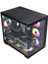 F7 Lite 7x Argb Fanlı Uzaktan Kumandalı Siyah Gaming Akvaryum Kasa 3
