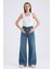 Paris 1003 Normal Bel Açık Mavi Wide Leg Jeans Kadın 1