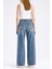 Paris 1003 Normal Bel Açık Mavi Wide Leg Jeans Kadın 4