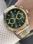 Kadranı Yeşil Kordonu Çelik Göstergeleri Aktif Erkek Kol Saati 2