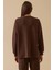 Kadın Aksesuar Detaylı Bol Kol Sweatshirt 0002 Kahverengi 4