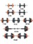 Multifonksiyonel Halter Seti 17 kg Turuncu Siyah Krom Düz Bar ve Plakalarla 5