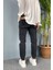 Paçası Lastikli Boyfriend Jogger Kot Pantolon 3