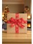 Yılbaşı Grogren Kırmızı Kurdele – Geyik Desenli Hediye Paketleme, Hobi Süsleme Şeridi, 4 Cm - 18 M 3