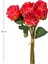 Yapay Gül Demet 6 Çiçekli Kırmızı 32 Cm. 3