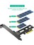 M.2 Ngff Pcıe SSD - Pcı Express 3.0 X4 Ana Bilgisayar Adaptör Kartı Desteği M.2 Pcıe (Nvme Veya Ahcı) Tip 2242 2260 280 Siyah (Yurt Dışından) 5