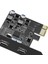 5gbps Pcıe 1x - Çift USB C Genişletme Kartı Pcı Express X1 - 2 Port Type-C Genişletici Dönüştürücü Kart Yükseltici Bilgisayar Pc Için (Yurt Dışından) 2
