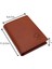 Hakiki Deri Bozuk Para ve Kart Bölmeli Içi Fermuarlı Erkek Cüzdanı - Taba 1