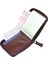 Hakiki Deri Kağıt Para ve Bol Şeffaf Kart Bölmeli, Fermuarlı Unisex Kartlık - Bordo 3