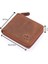 Unisex Kağıt Para ve Bozuk Para Bölmeli Hakiki Eskitme Deri Cüzdan Kartlık - G2 Taba 1