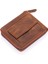 Unisex Kağıt Para ve Bozuk Para Bölmeli Hakiki Eskitme Deri Cüzdan Kartlık - G2 Taba 6