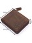 Unisex Kağıt Para ve Bozuk Para Bölmeli Hakiki Eskitme Deri Cüzdan Kartlık - G6 Kahverengi 1