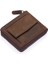 Unisex Kağıt Para ve Bozuk Para Bölmeli Hakiki Eskitme Deri Cüzdan Kartlık - G6 Kahverengi 6