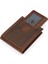 Hakiki Eskitme Deri Kağıt Para ve Kart Bölmeli ve Ekstra Kartlıklı Erkek Cüzdanı - G2 Taba 3
