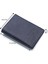 Hakiki Eskitme Deri Kağıt Para ve Bol Kart Bölmeli Unisex Cüzdan - Lacivert 1