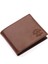 Hakiki Deri Kağıt Para, Bozuk Para ve Bol Kart Bölmeli Erkek Cüzdanı - Taba 2