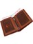 Hakiki Deri Kağıt Para ve Bol Kart Bölmeli Erkek Cüzdanı - Taba 3