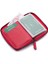 Hakiki Deri Bol Şeffaf Kart Bölmeli Fermuarlı Unisex Cüzdan - Kırmızı 3