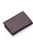 Unisex Hakiki Deri Bozuk Para ve Kağıt Para Bölmeli Cüzdan Kartlık - Mor 4