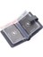 Hakiki Deri Kağıt Para ve Şeffaf Bol Kart Bölmeli Patlı Unisex Cüzdan - Gri 4