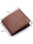 Hakiki Deri Kağıt Para, Bozuk Para ve Bol Kart Bölmeli Erkek Cüzdanı - Taba 1