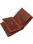Hakiki Deri Kağıt Para, Bozuk Para ve Bol Kart Bölemli Erkek Cüzdan - Taba 5